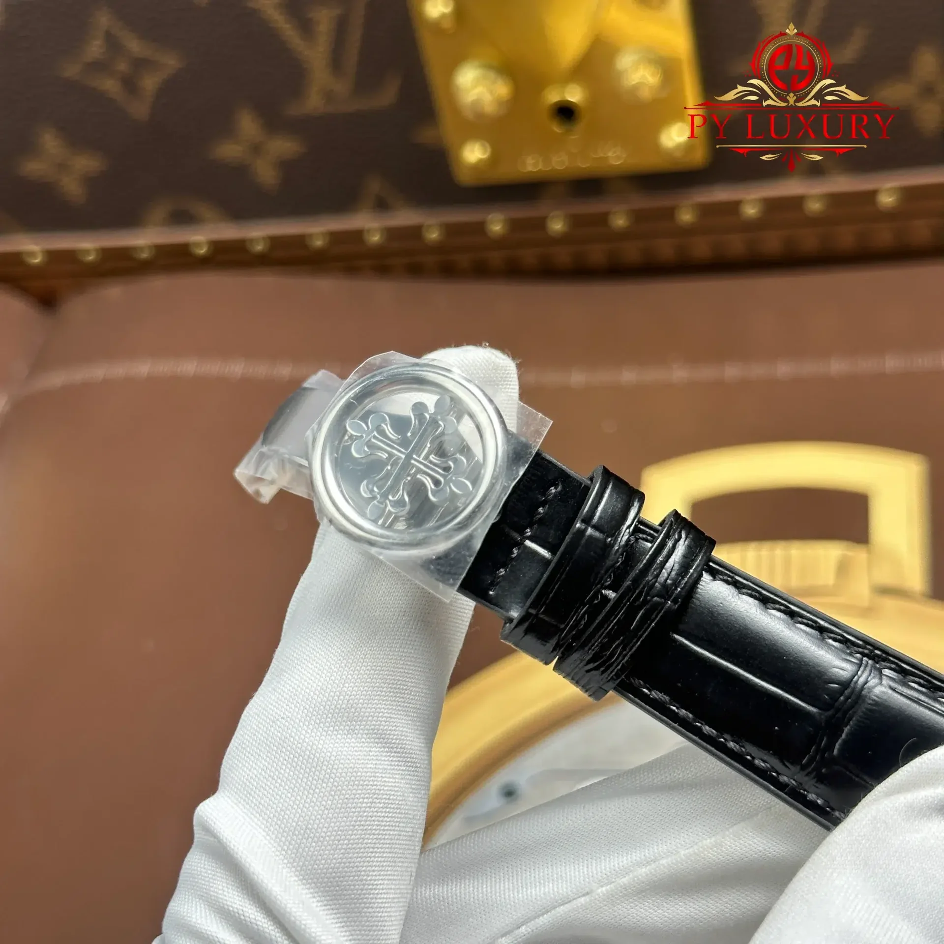 Patek Philippe Complications 5205G-010 Grey Dial Leather Best Replica GRF 40mm - 图片 12