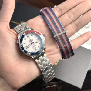 Omega Seamaster Diver 300M Commander’s 007 Limited Edition White Dial Best Replica VSF 41mm