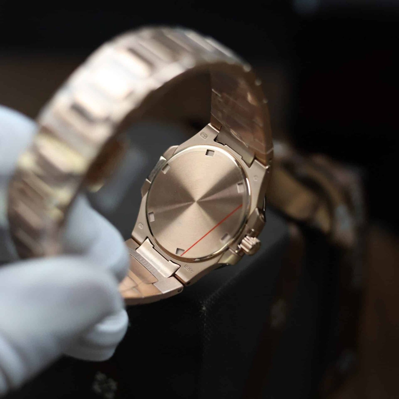 Patek Philippe Nautilus 7010/1R Rose Gold Purple Dial Diamond Bezel Replica GRF 32mm - 图片 7