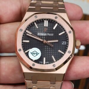 Audemars Piguet Royal Oak 15500OR Rose Gold Black Dial Super Clone APSF 41mm