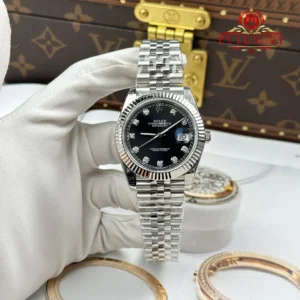 Rolex Datejust 126334 Black Diamond Dial Jubilee Bracelet 1:1 Best Replica VSF 41mm