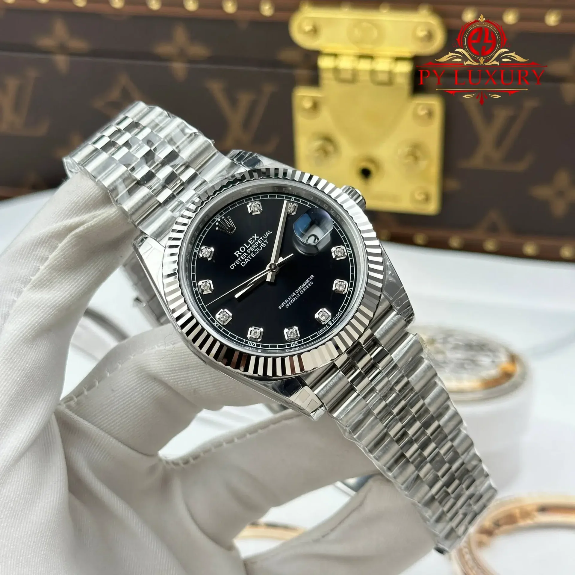 Rolex Datejust 126334 Black Diamond Dial Jubilee Bracelet 1:1 Best Replica VSF 41mm - 图片 2