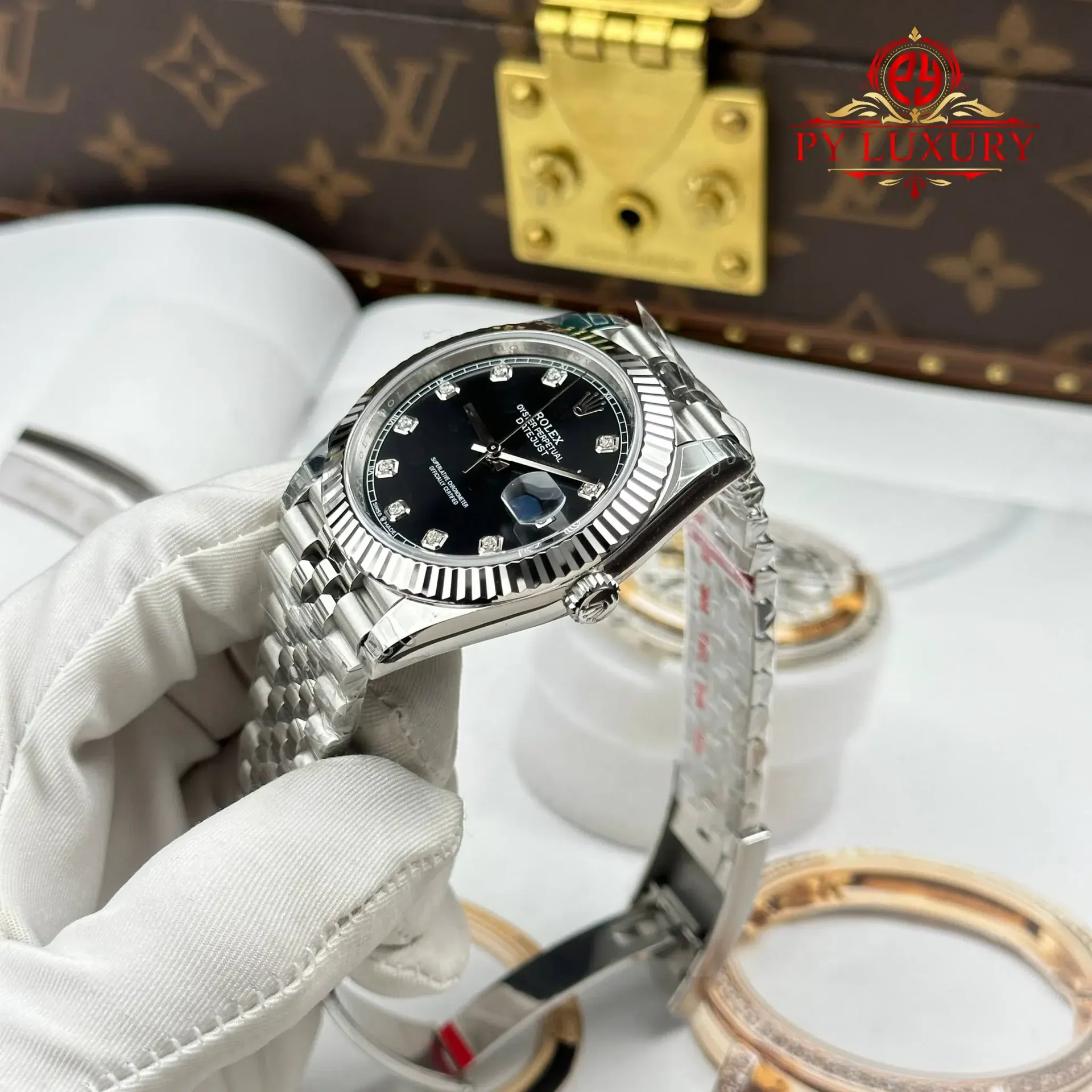 Rolex Datejust 126334 Black Diamond Dial Jubilee Bracelet 1:1 Best Replica VSF 41mm - 图片 4
