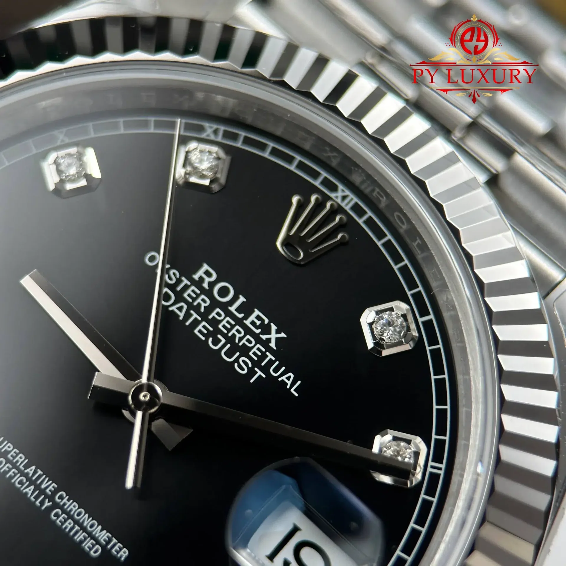 Rolex Datejust 126334 Black Diamond Dial Jubilee Bracelet 1:1 Best Replica VSF 41mm - 图片 6