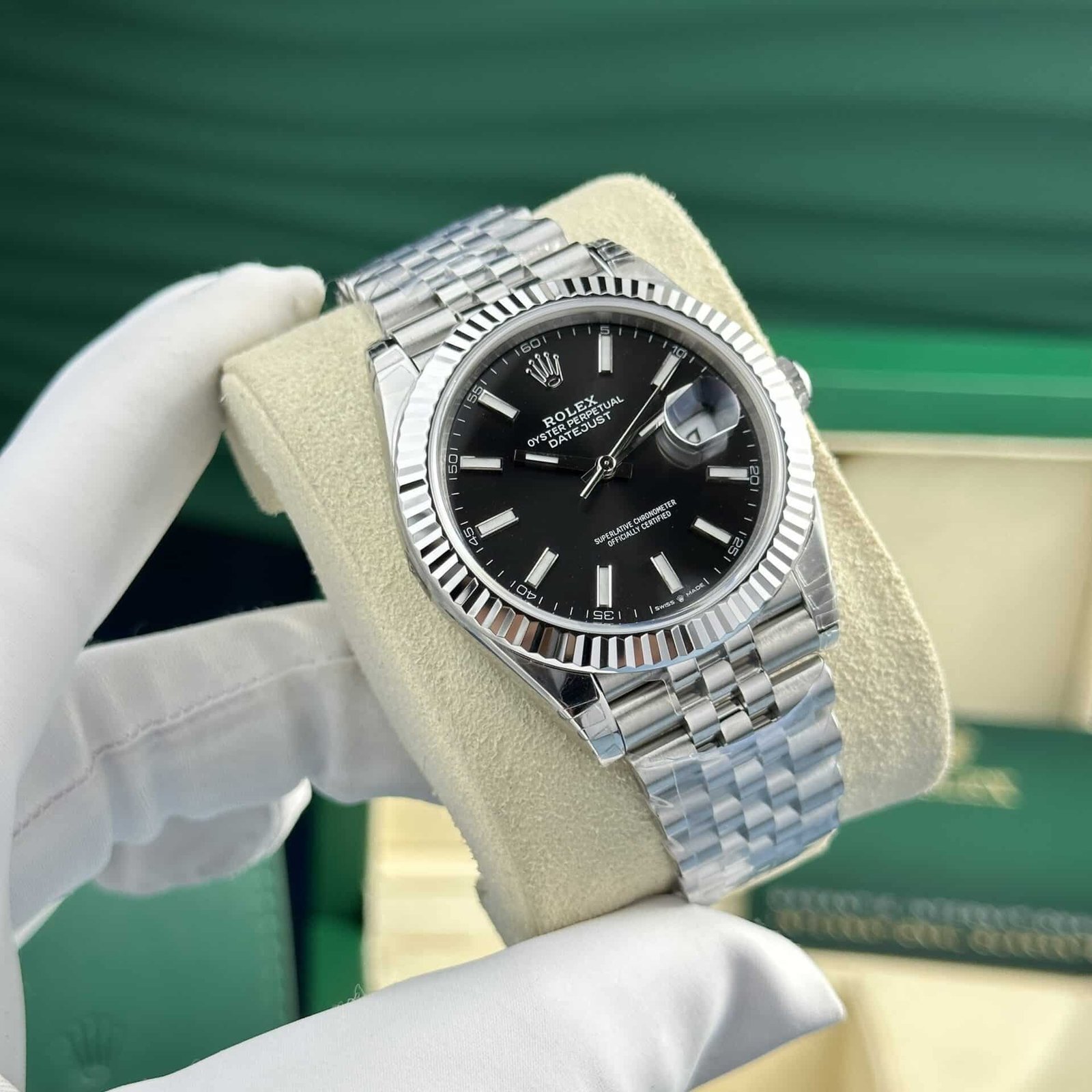 Rolex Datejust 126334 Black Dial Luminous Jubilee Best Quality Replica VSF 41mm - 图片 2