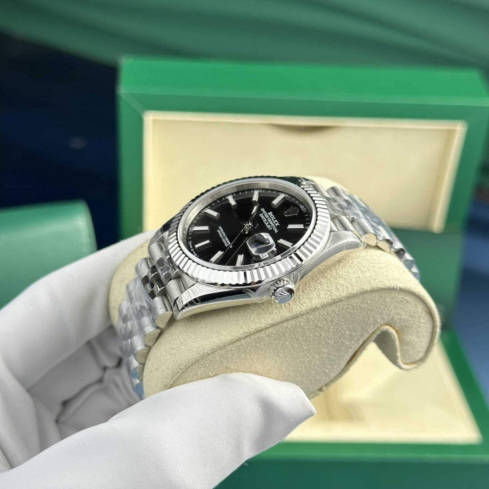 Rolex Datejust 126334 Black Dial Luminous Jubilee Best Quality Replica VSF 41mm - 图片 3