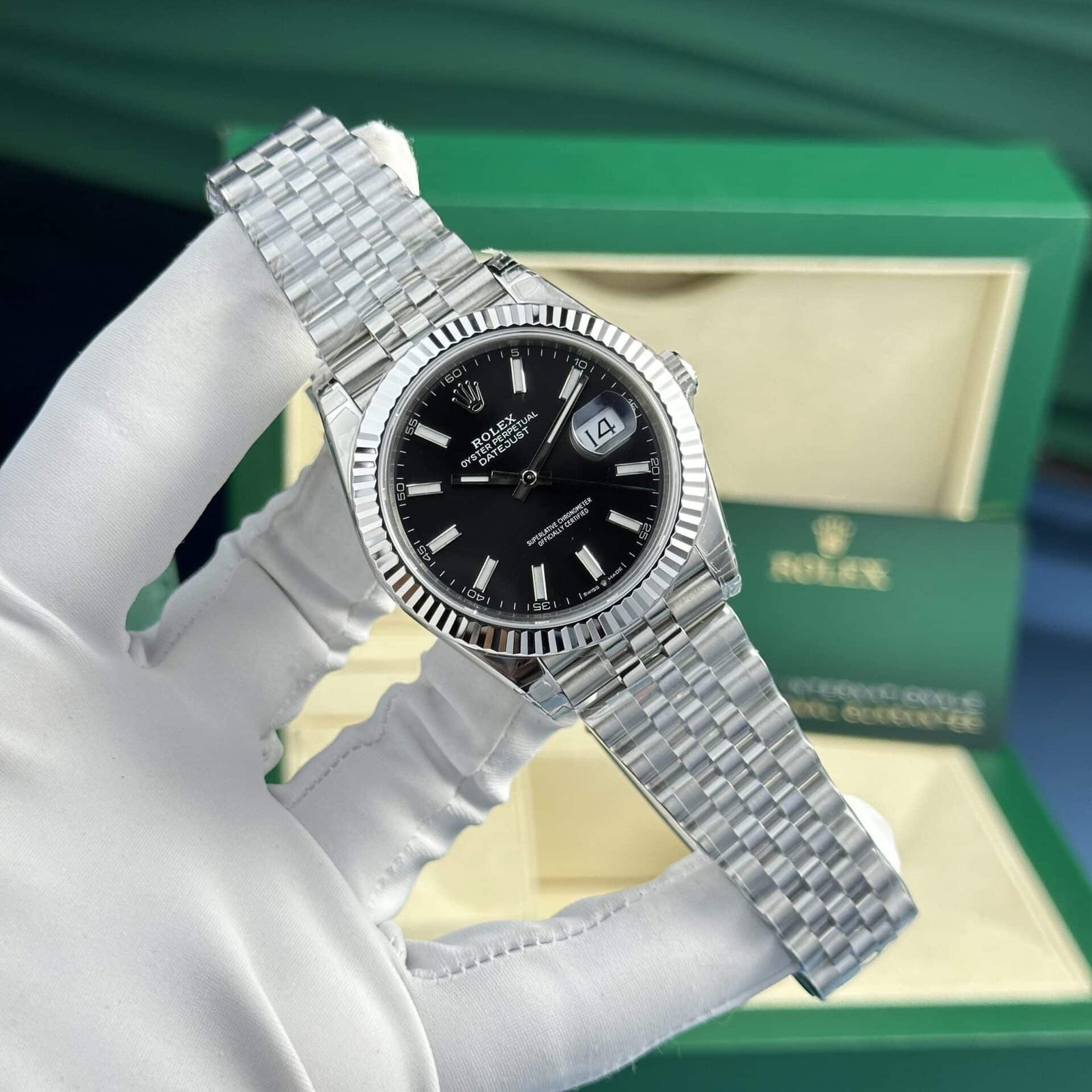 Rolex Datejust 126334 Black Dial Luminous Jubilee Best Quality Replica VSF 41mm - 图片 4