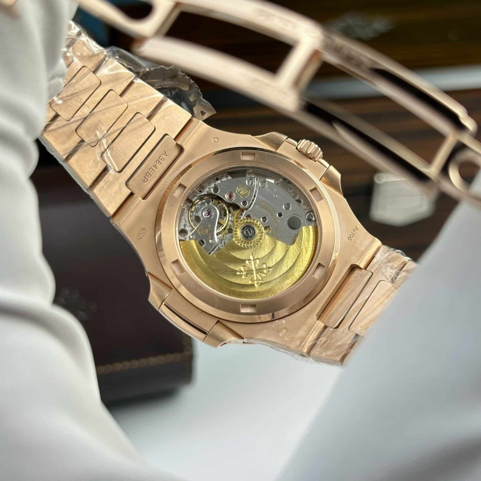 Patek Philippe Nautilus 5711/1R 18K Gold Wrapped Brown Dial Modified Full Options Version Super Clone 40mm - 图片 9