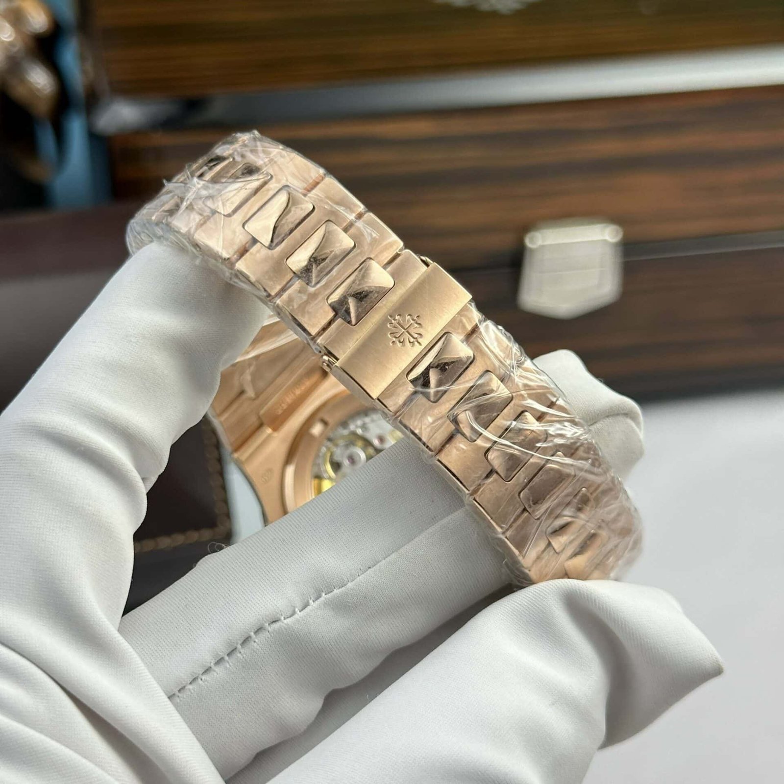 Patek Philippe Nautilus 5711/1R 18K Gold Wrapped Brown Dial Modified Full Options Version Super Clone 40mm - 图片 11