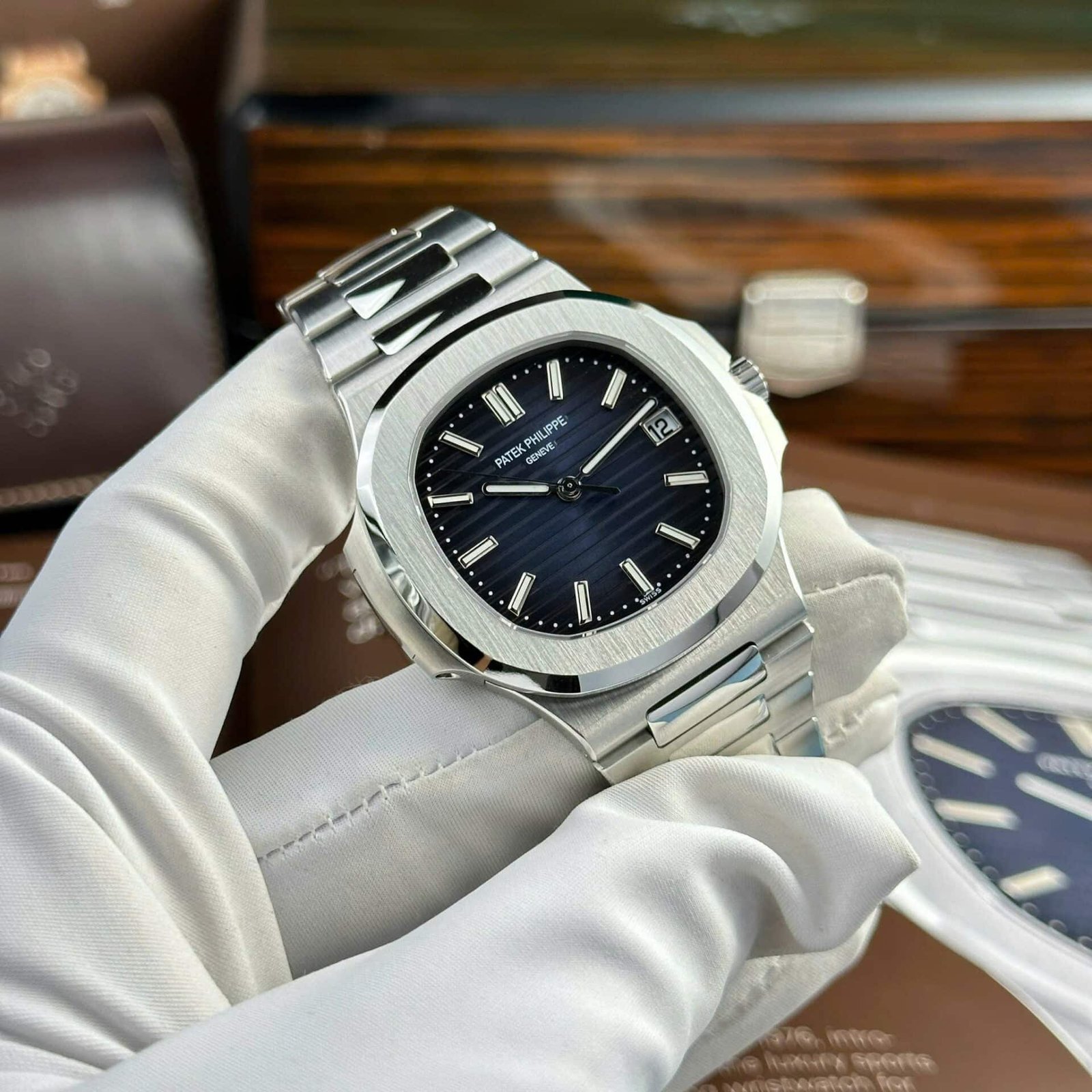 Patek Philippe Nautilus 5811/1G Blue Dial Modified Full Options Super Clone 41mm - 图片 3