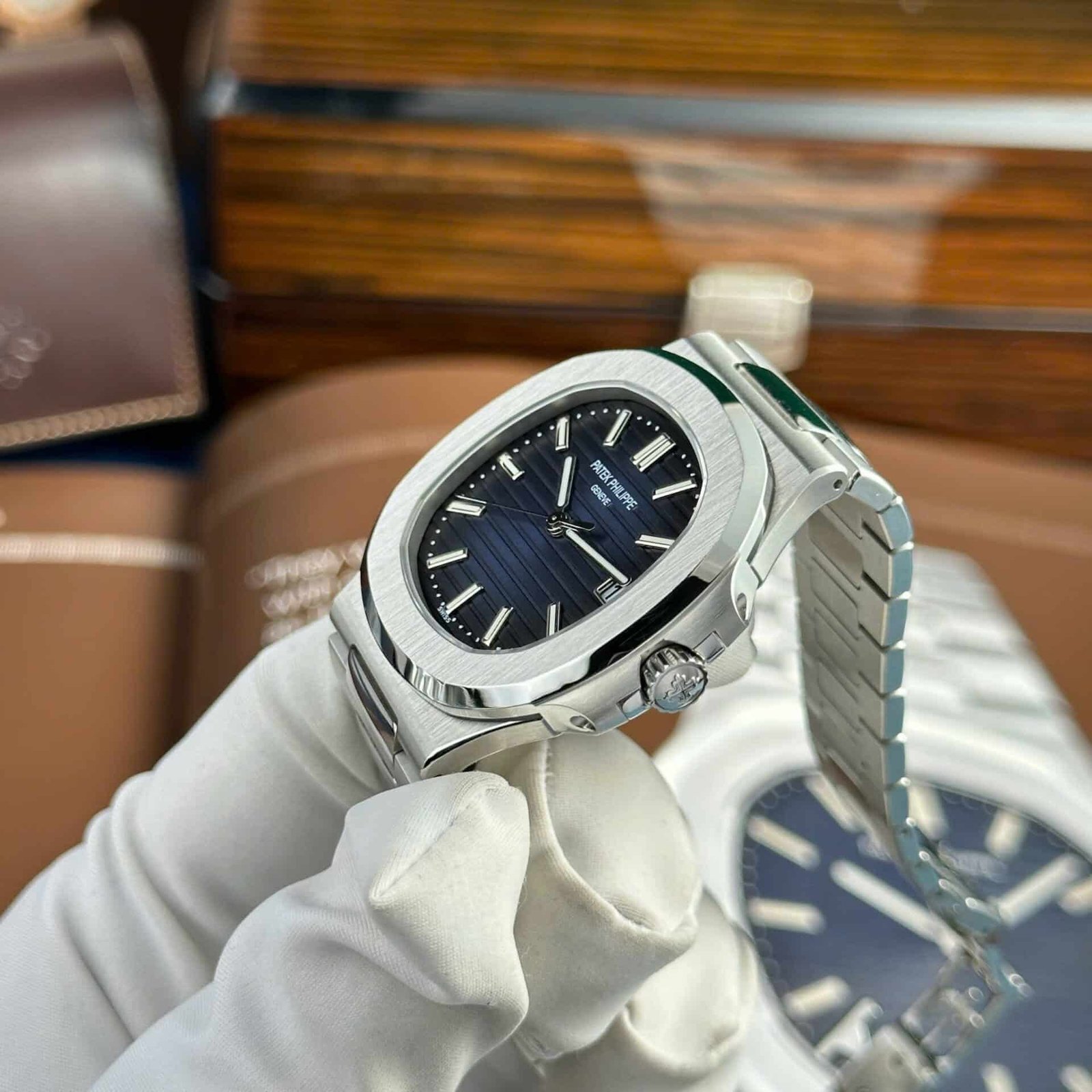 Patek Philippe Nautilus 5811/1G Blue Dial Modified Full Options Super Clone 41mm - 图片 4