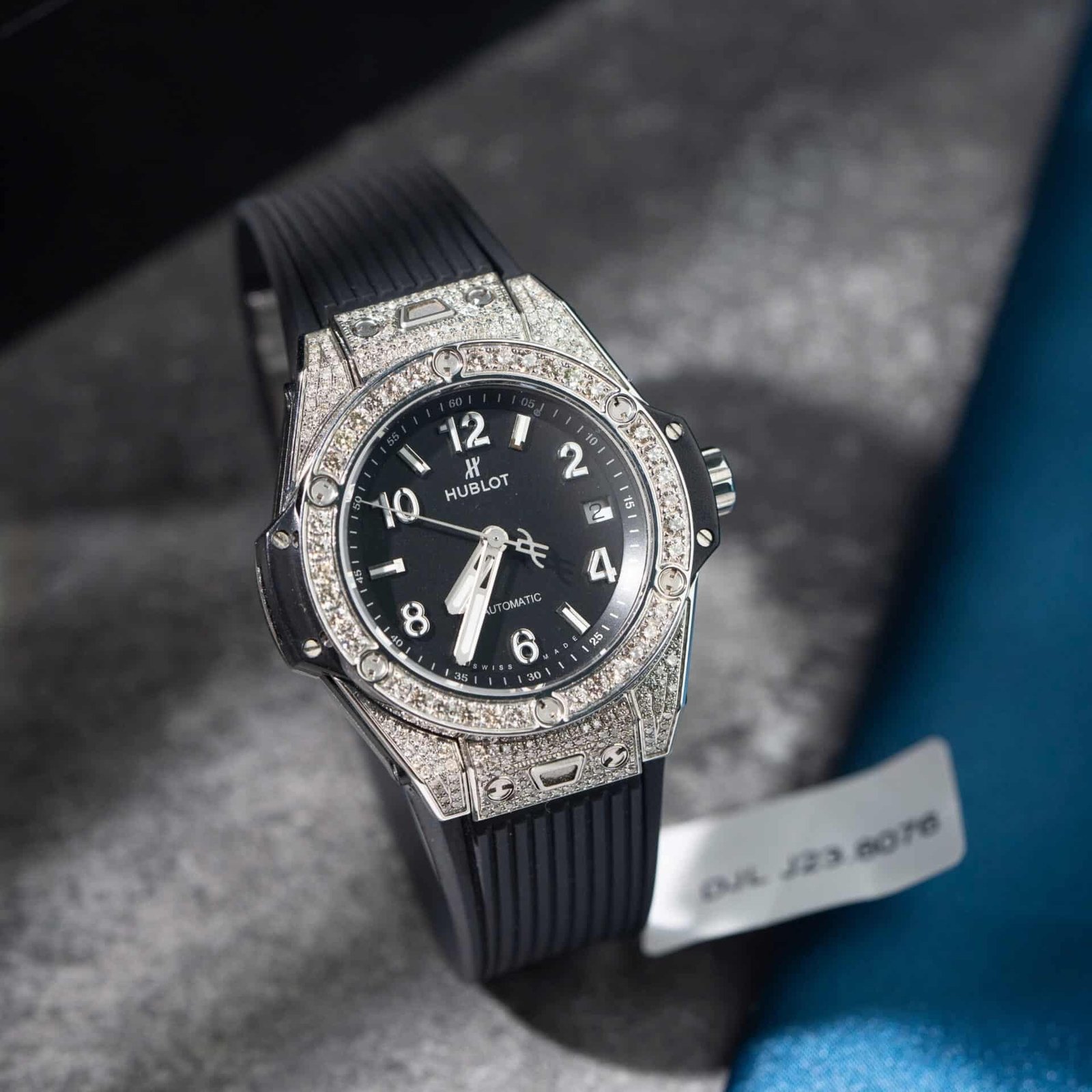 Hublot Big Bang One Click Steel Pavé Black Dial Custom Natural Diamonds Best Replica 39mm - 图片 2