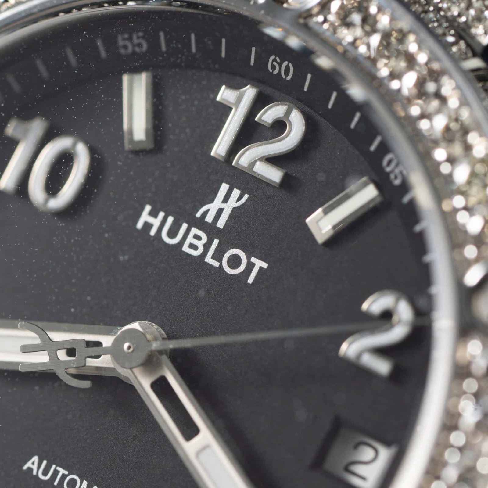 Hublot Big Bang One Click Steel Pavé Black Dial Custom Natural Diamonds Best Replica 39mm - 图片 8