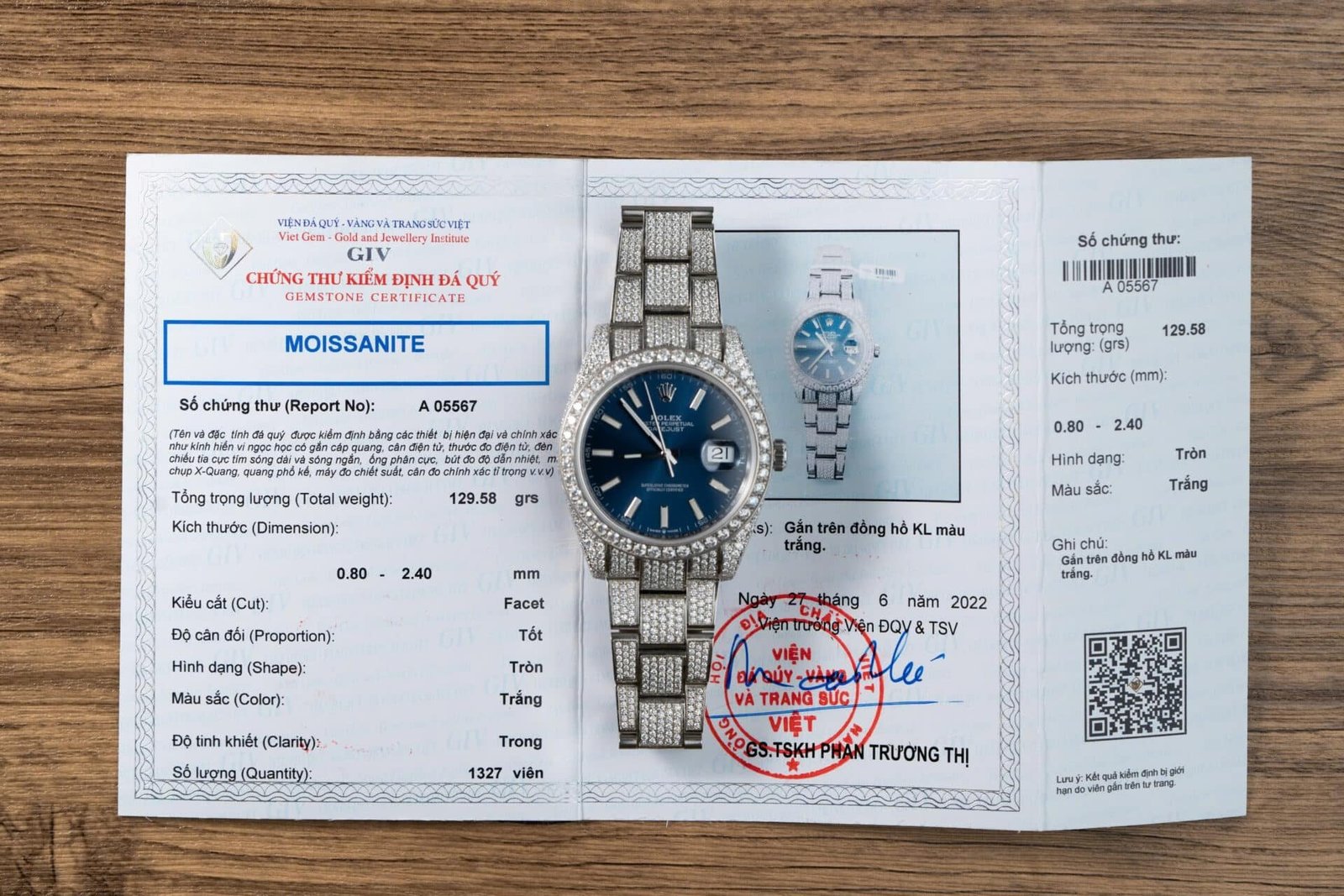 Rolex Datejust Blue Luminous Dial Iced Out Moissanite Best Replica 41mm