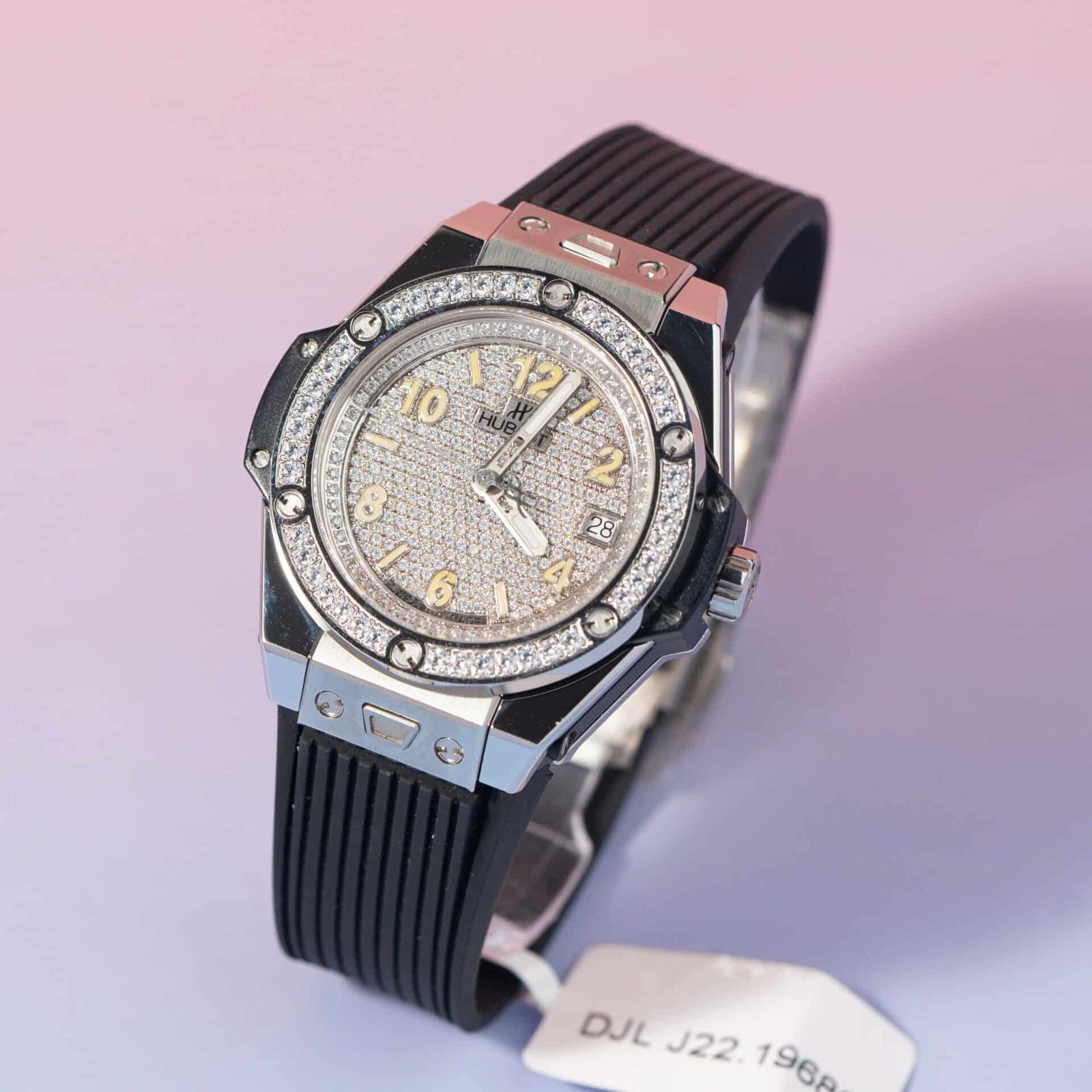 Hublot Big Bang One Click Steel Black Custom Moissanite Dial & Bezel Best Replica 39mm - 图片 2