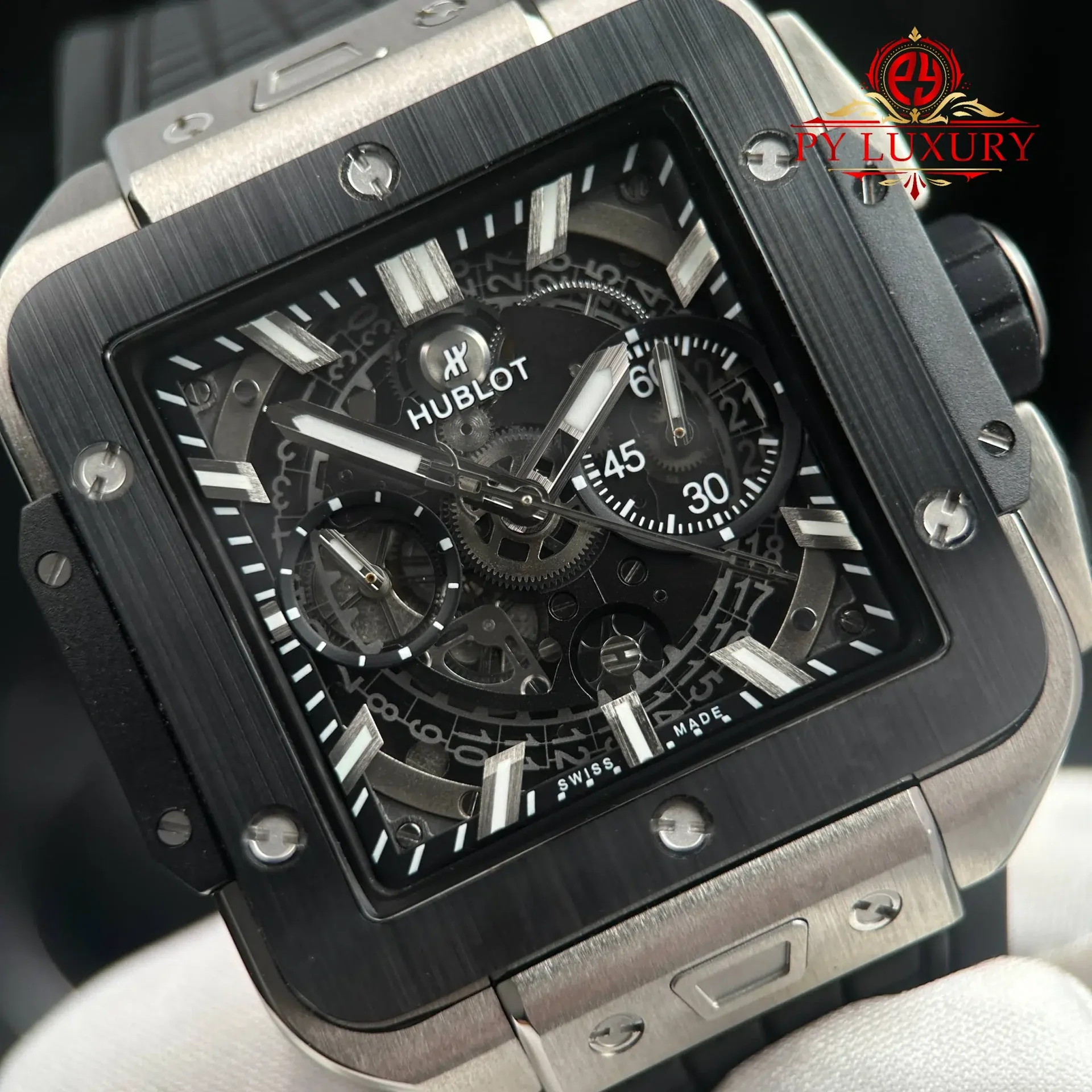 Hublot Square Bang Unico Titanium Ceramic Best Quality Replica BBF 42mm - 图片 4