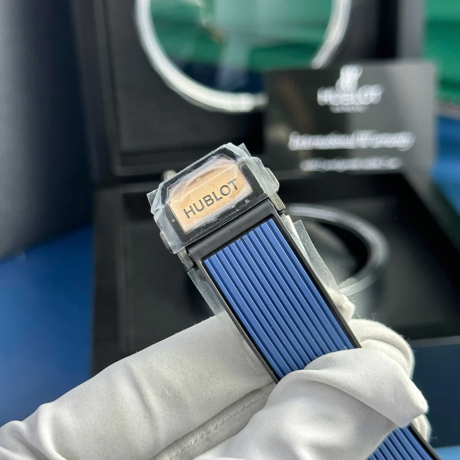 Hublot Big Bang Unico King Gold Blue Ceramic Best Replica BBF 42mm - 图片 7