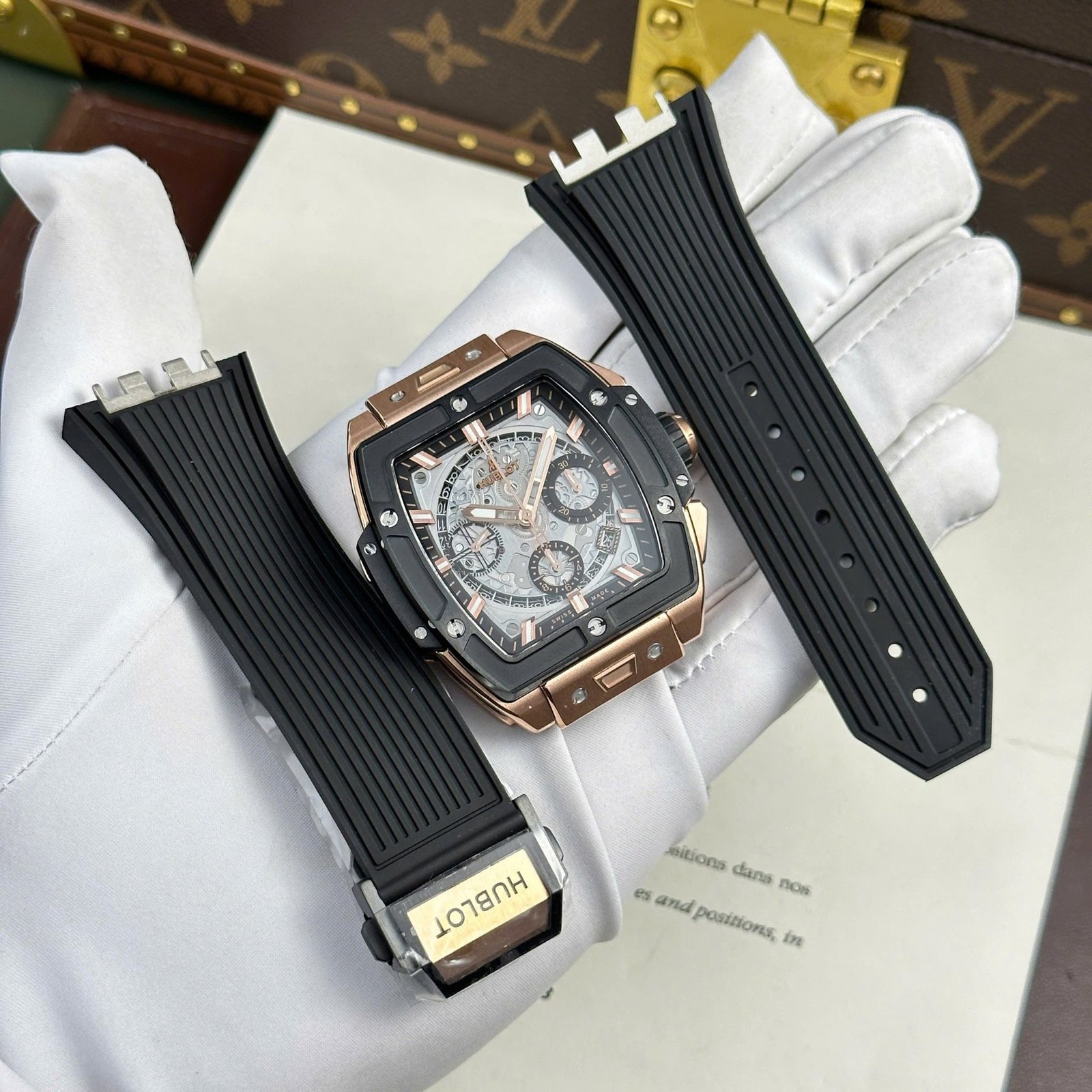 Hublot Spirit of Big Bang King Gold Black Ceramic Best Replica 42mm - 图片 2