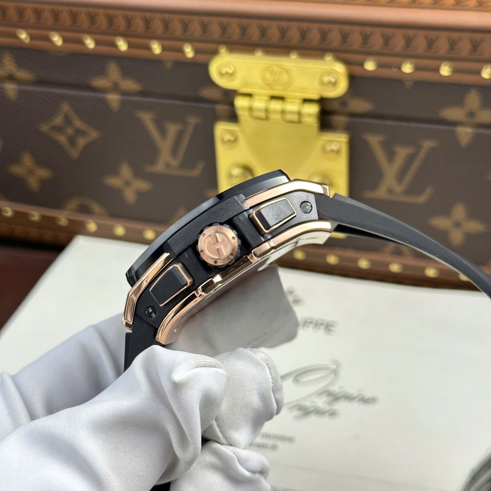 Hublot Spirit of Big Bang King Gold Black Ceramic Best Replica 42mm - 图片 6