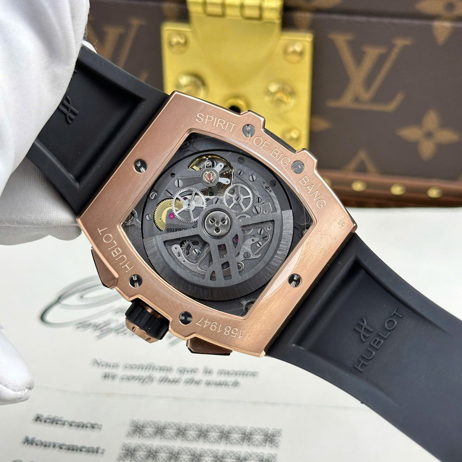 Hublot Spirit of Big Bang King Gold Black Ceramic Best Replica 42mm - 图片 8