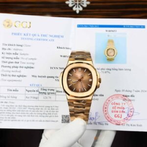 Patek Philippe Nautilus 5711/1R Brown Dial 18K Gold Wrapped Best Replica 3KF 40mm