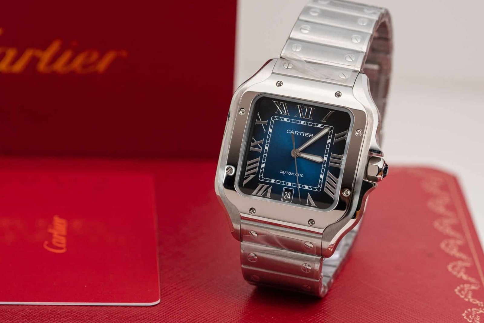 Cartier Santos Blue Dial Large Model Best Replica BVF 39.8mm - 图片 2