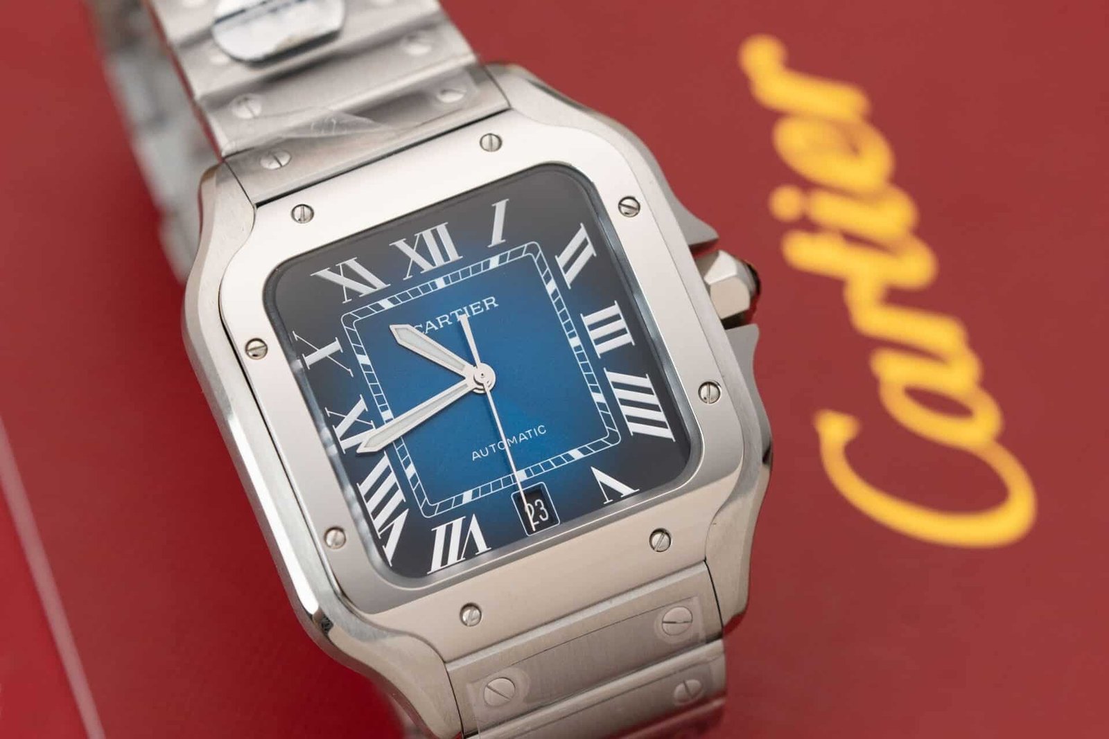 Cartier Santos Blue Dial Large Model Best Replica BVF 39.8mm - 图片 3
