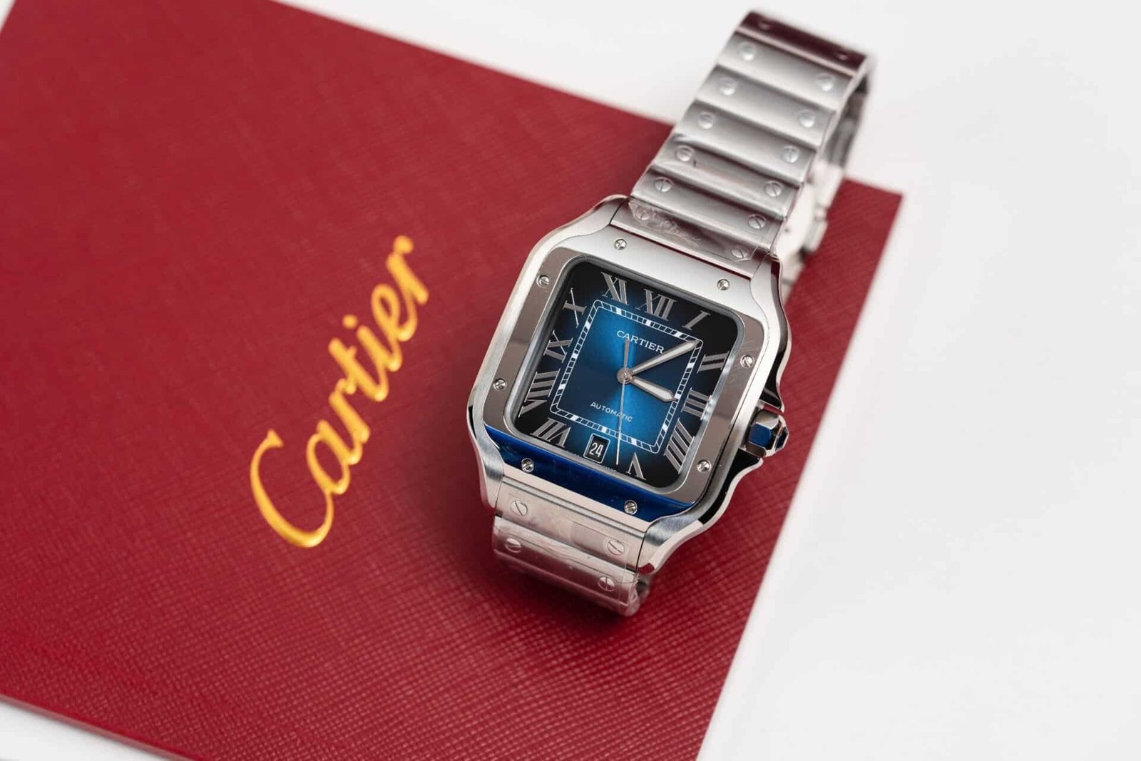 Cartier Santos Blue Dial Large Model Best Replica BVF 39.8mm - 图片 4