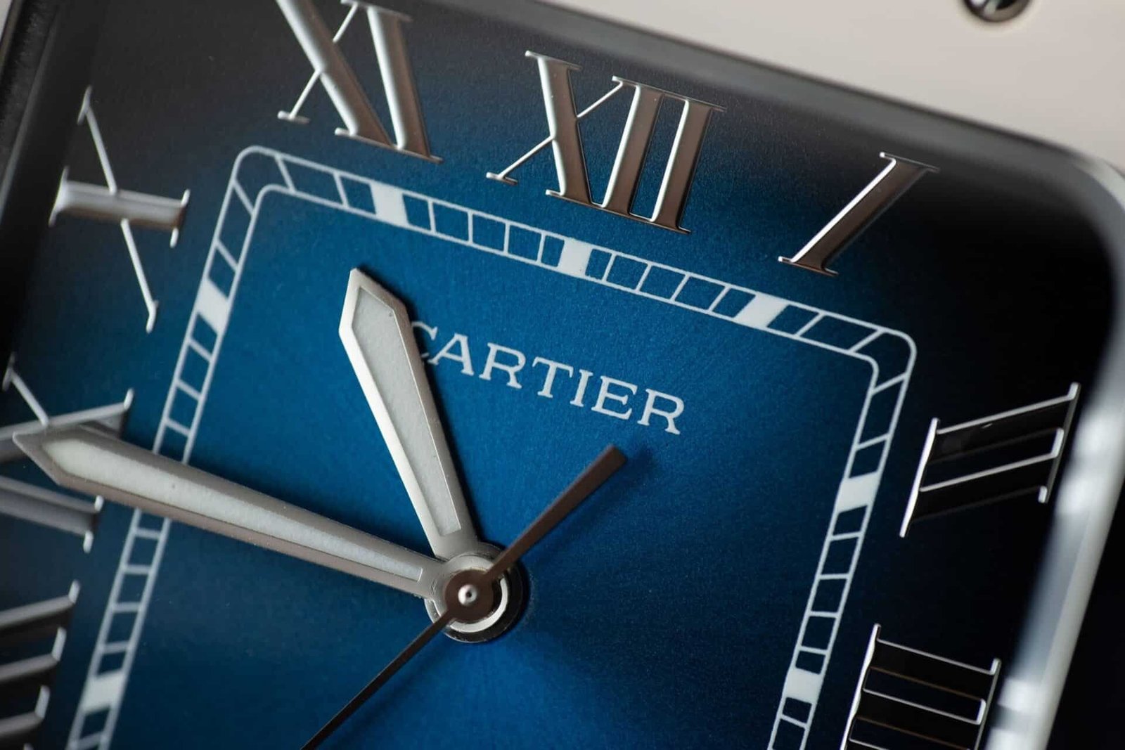 Cartier Santos Blue Dial Large Model Best Replica BVF 39.8mm - 图片 5