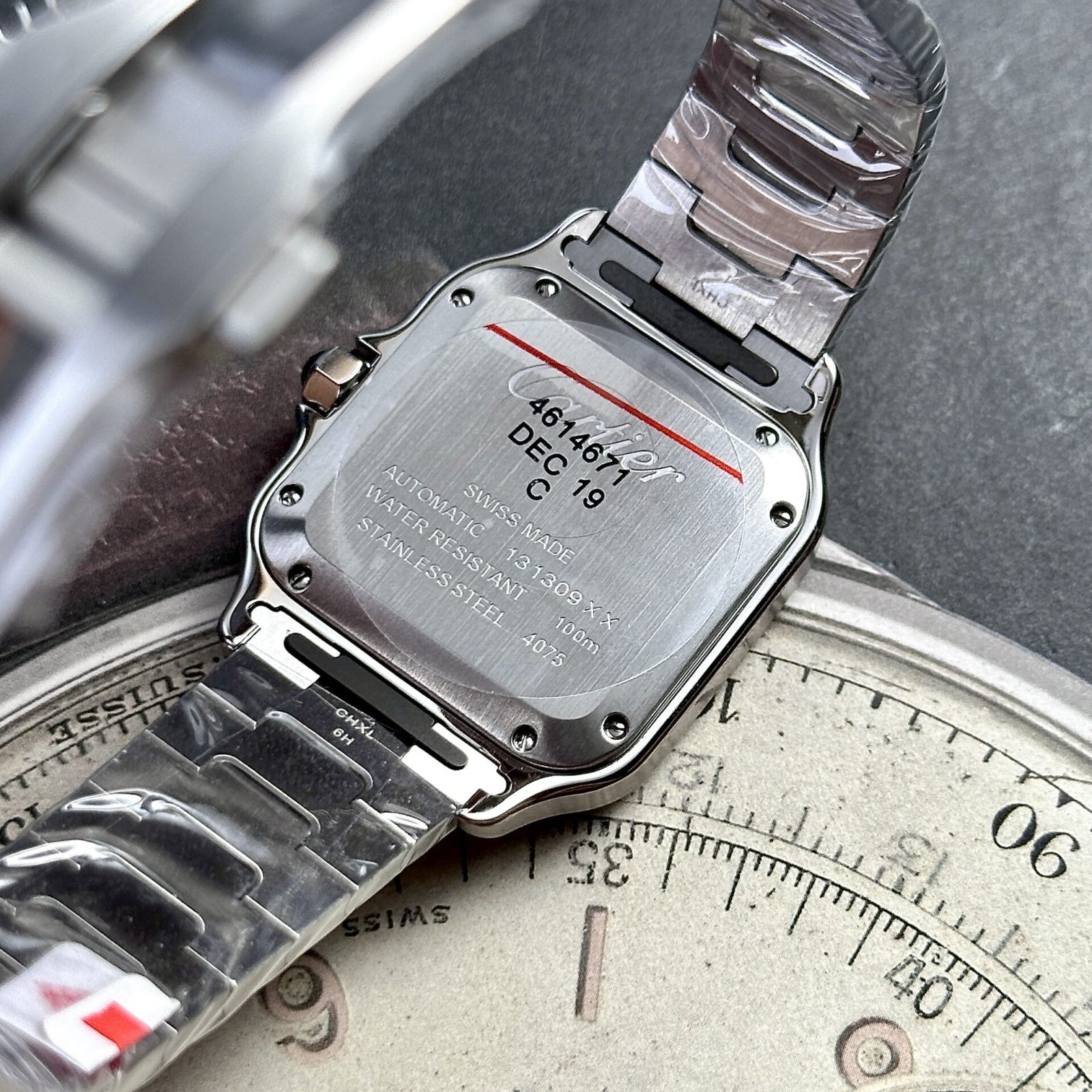 Cartier Santos WSSA0029 White Dial Medium Model Best Replica BVF 35.1mm - 图片 7
