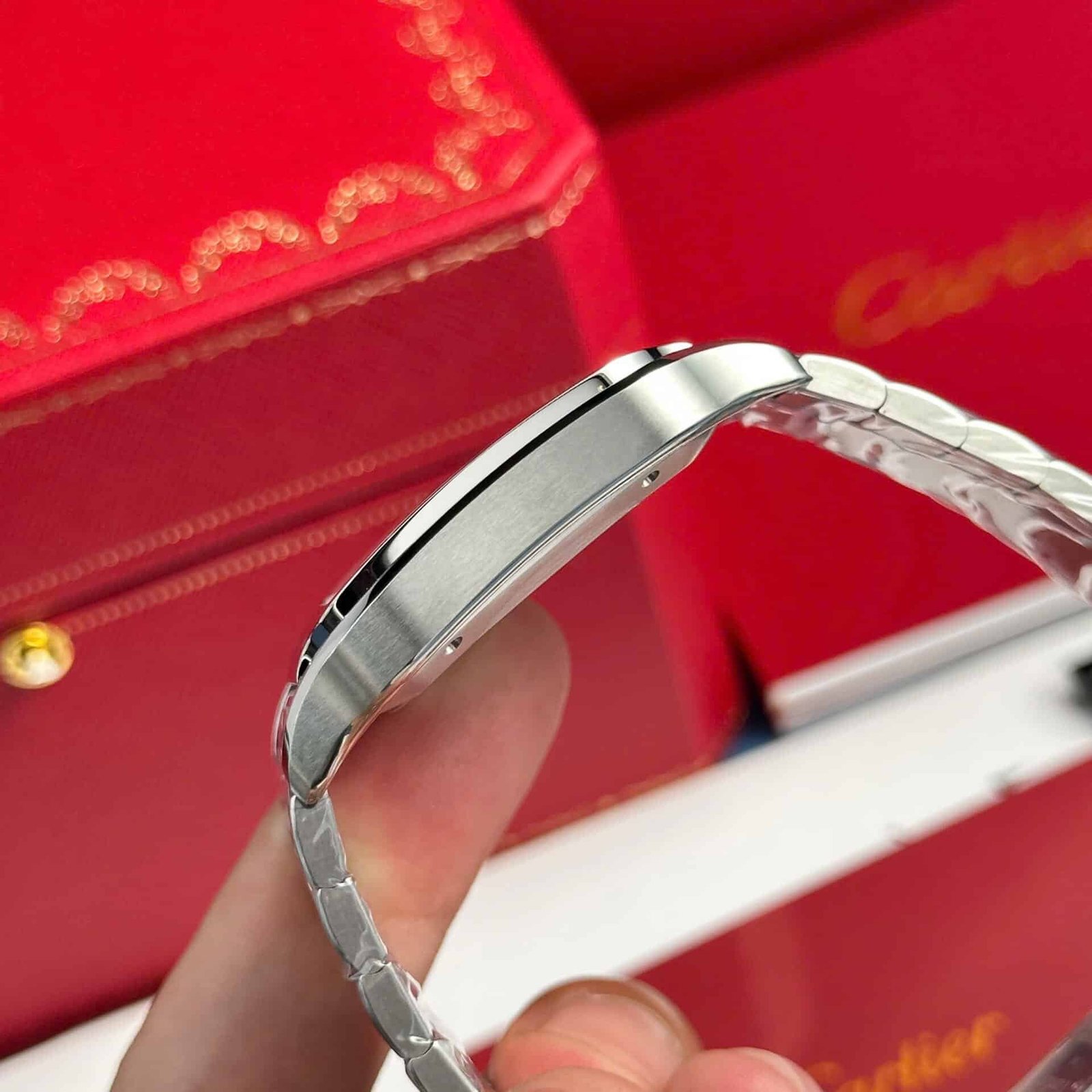 Cartier Santos WSSA0064 Brown Dial Large Model Best Replica BVF 39.8mm - 图片 4