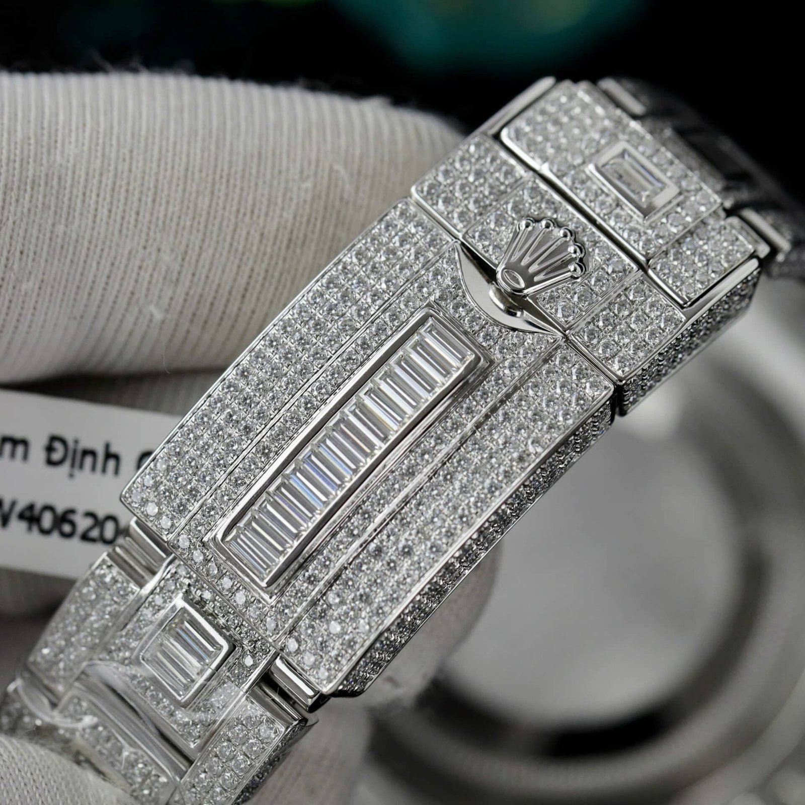 Rolex GMT-Master II 116769TBR Iced Out VVS1 Moissanite Best Replica 40mm - 图片 12