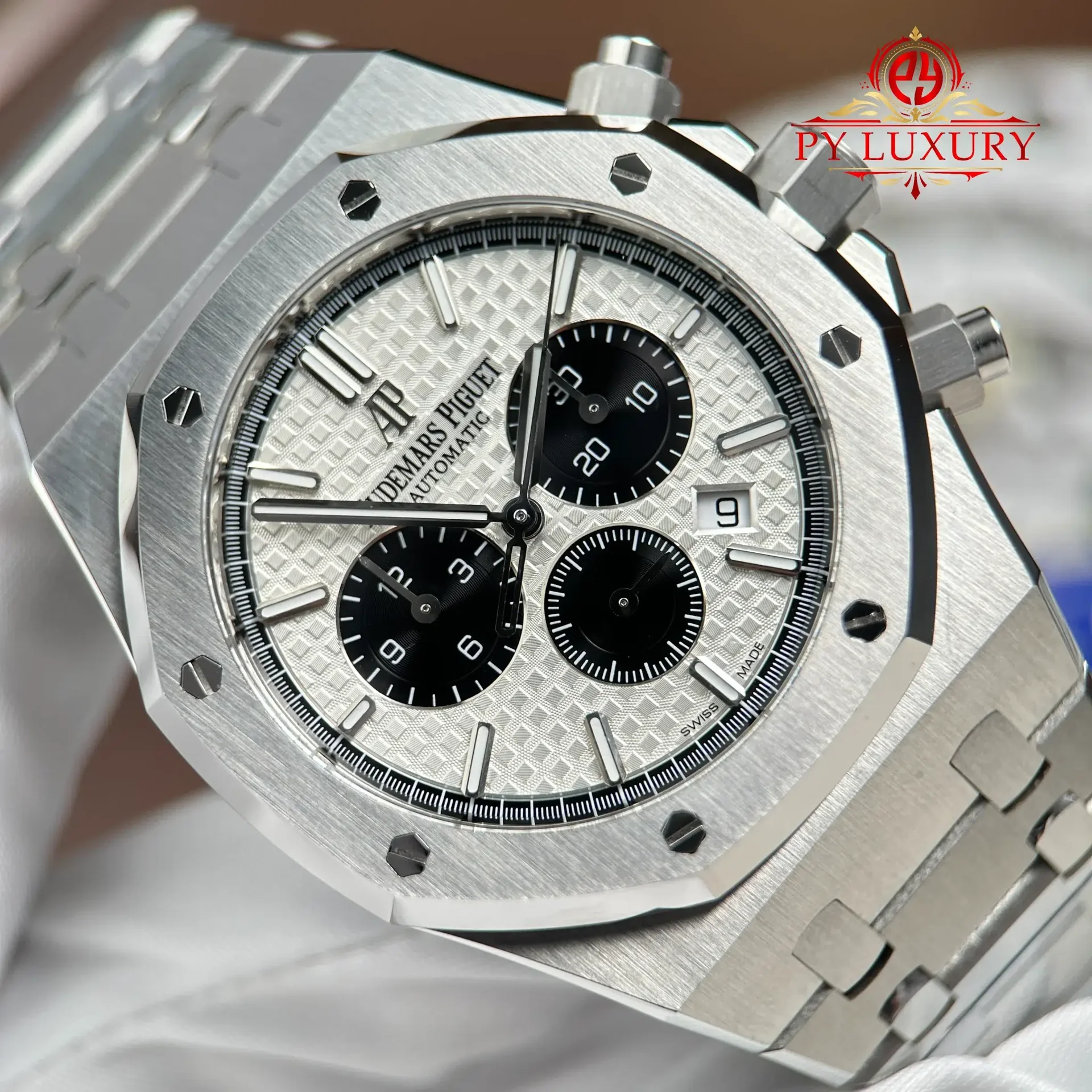 Audemars Piguet Royal Oak Chronograph 26331ST White Dial 1:1 Best Replica APSF 41mm - 图片 4