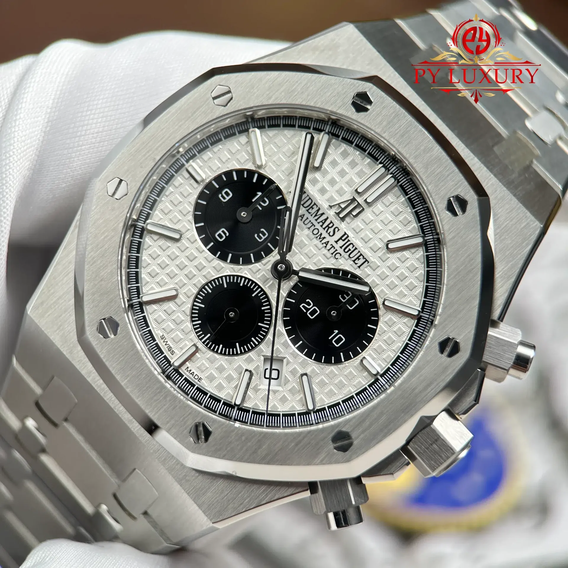 Audemars Piguet Royal Oak Chronograph 26331ST White Dial 1:1 Best Replica APSF 41mm - 图片 5