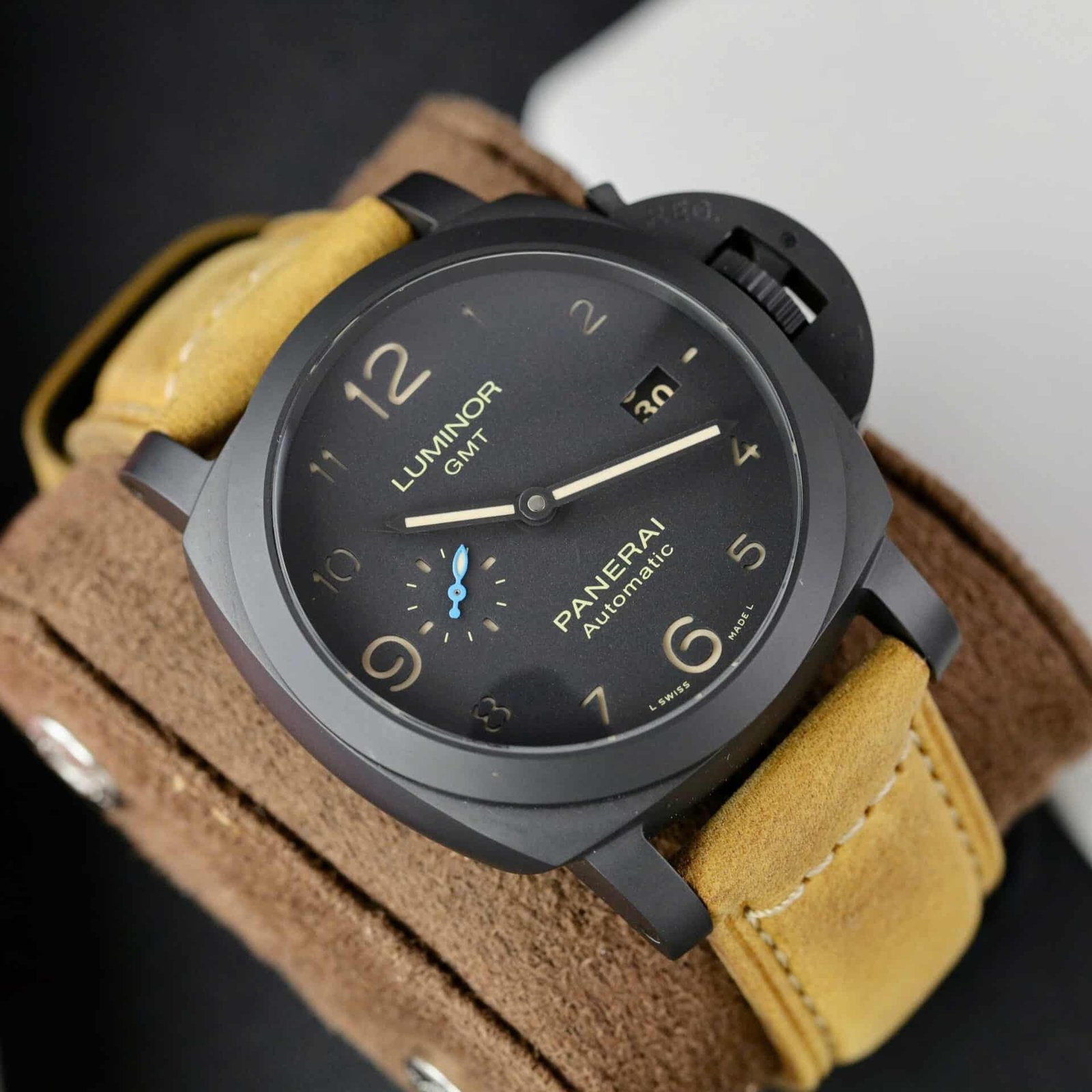Panerai Luminor 1950 3 Days GMT Ceramic Black Dial PAM01441 1:1 Best Replica VSF 44mm - 图片 3