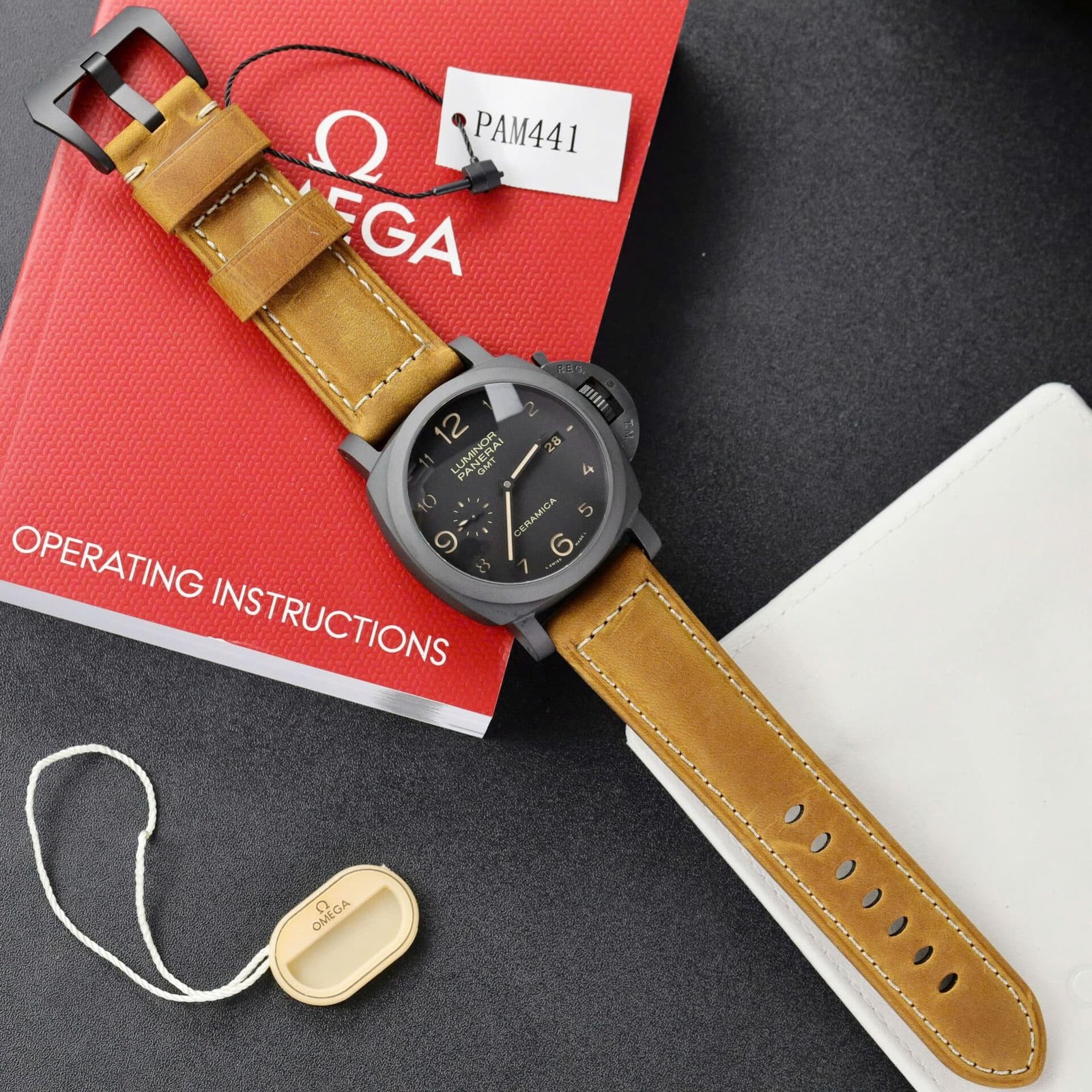 Panerai Luminor GMT Ceramica 1950 3 Days Black Dial PAM441 1:1 Best Replica VSF 44mm - 图片 2
