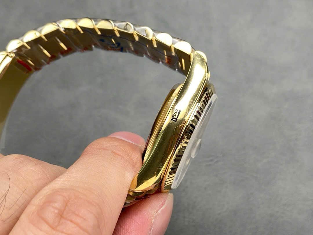 Rolex Day-Date 128238-0113 Yellow Gold White Dial 158g 1:1 Best Replica QF 36mm - 图片 6