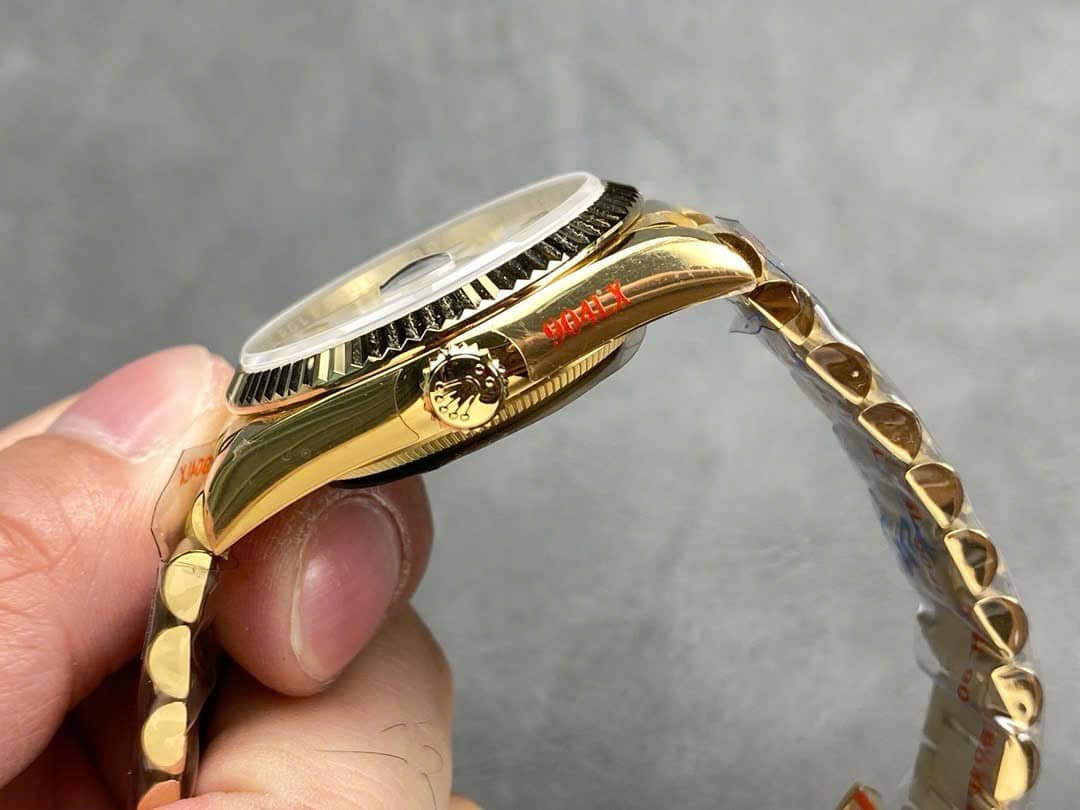 Rolex Day-Date 128238-0113 Yellow Gold White Dial 158g 1:1 Best Replica QF 36mm - 图片 7