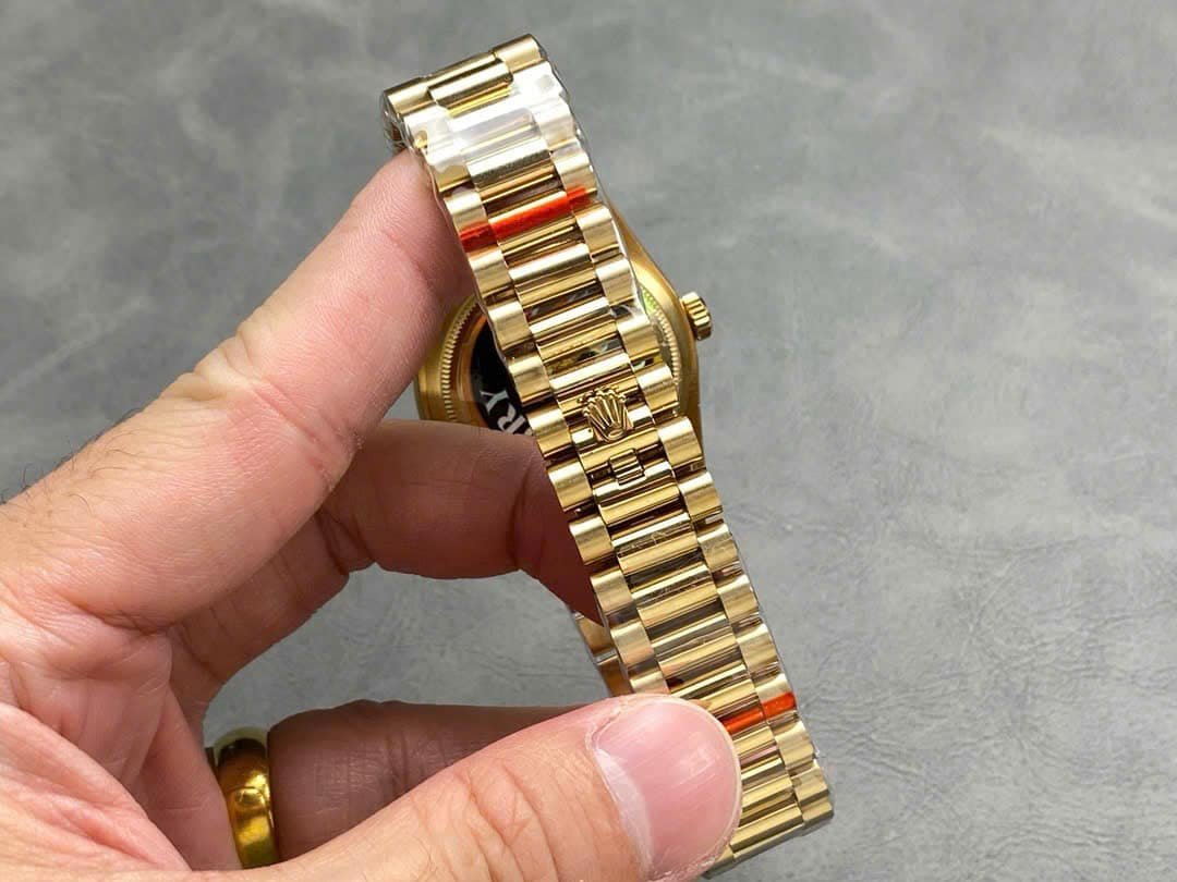 Rolex Day-Date 128238-0113 Yellow Gold White Dial 158g 1:1 Best Replica QF 36mm - 图片 9