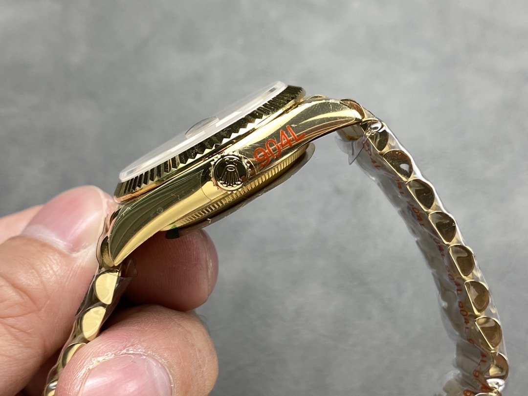 Rolex Day-Date 128238-0113 Yellow Gold Champagne Dial 140g Best Replica QF 36mm - 图片 5
