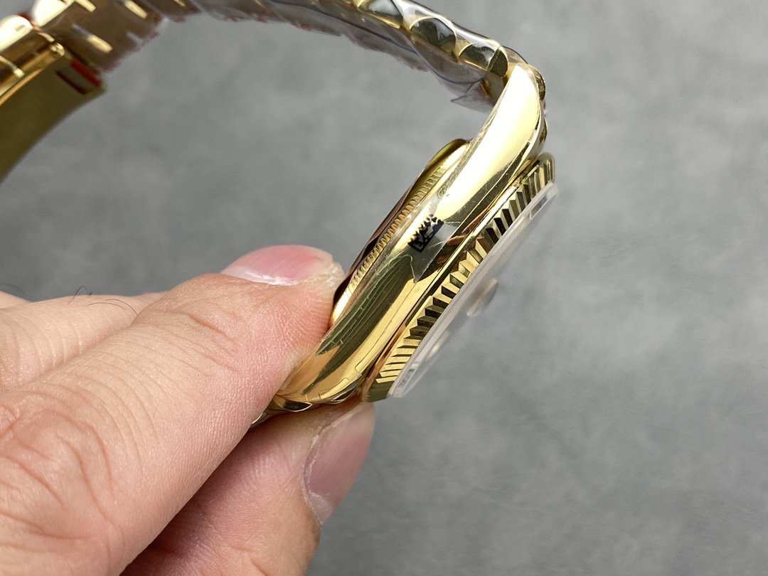 Rolex Day-Date 128238-0113 Yellow Gold Champagne Dial 140g Best Replica QF 36mm - 图片 6