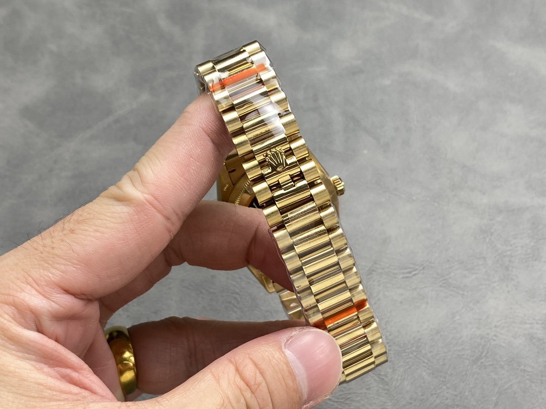 Rolex Day-Date 128238-0113 Yellow Gold Champagne Dial 140g Best Replica QF 36mm - 图片 8