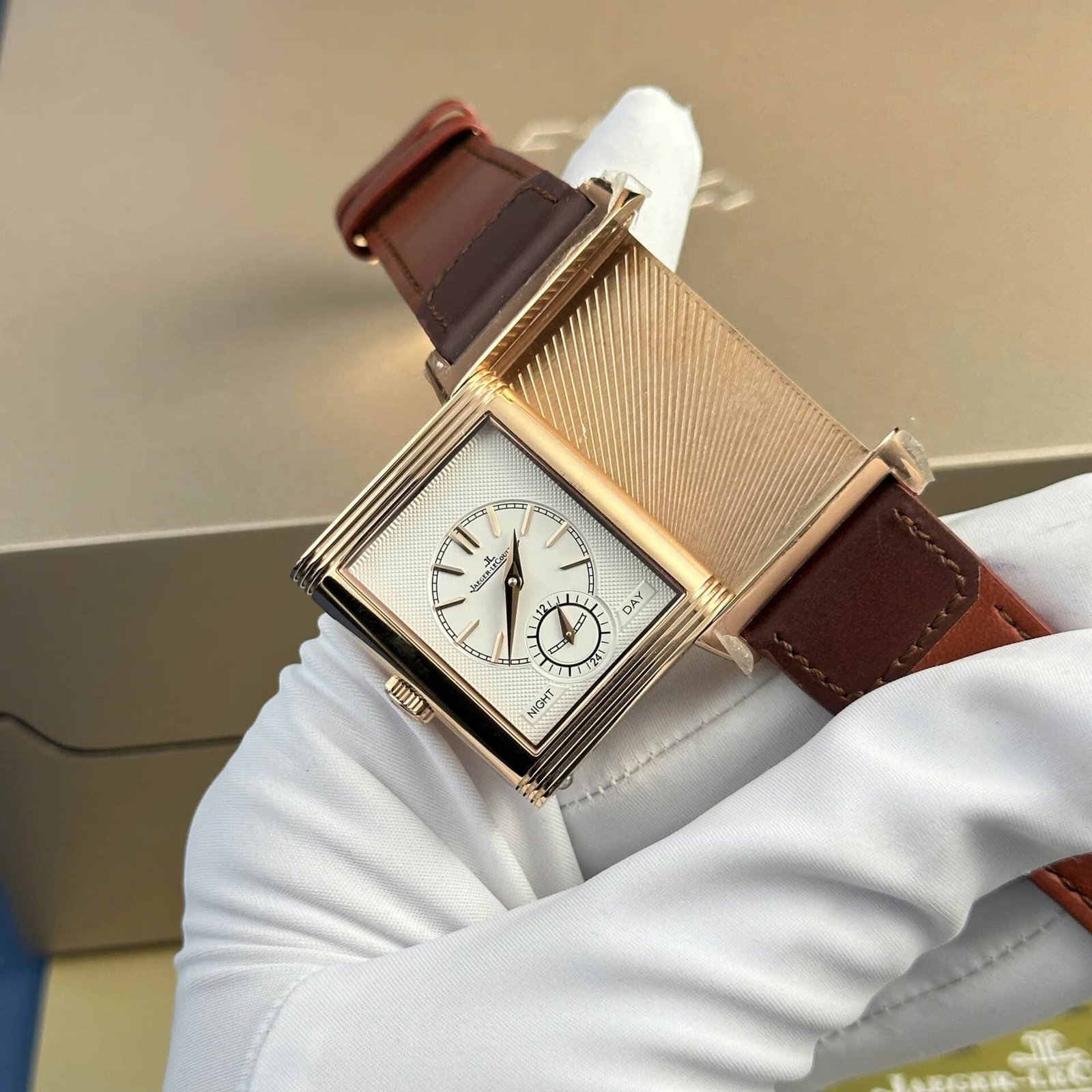 Jaeger-LeCoultre Reverso Tribute Duoface Rose Gold Q396245J Best Replica MGF 47×28.3mm - 图片 3