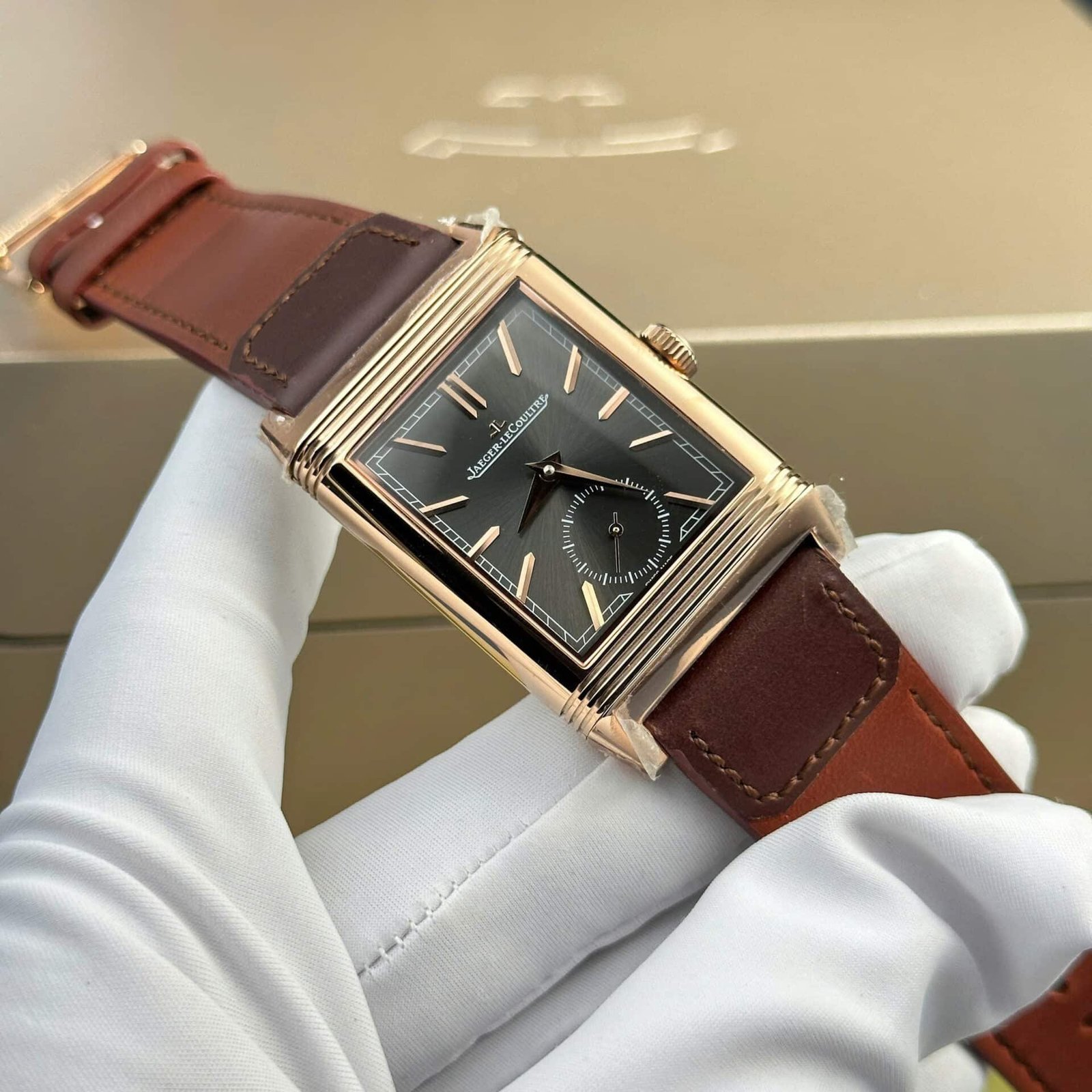Jaeger-LeCoultre Reverso Tribute Duoface Rose Gold Q396245J Best Replica MGF 47×28.3mm - 图片 4