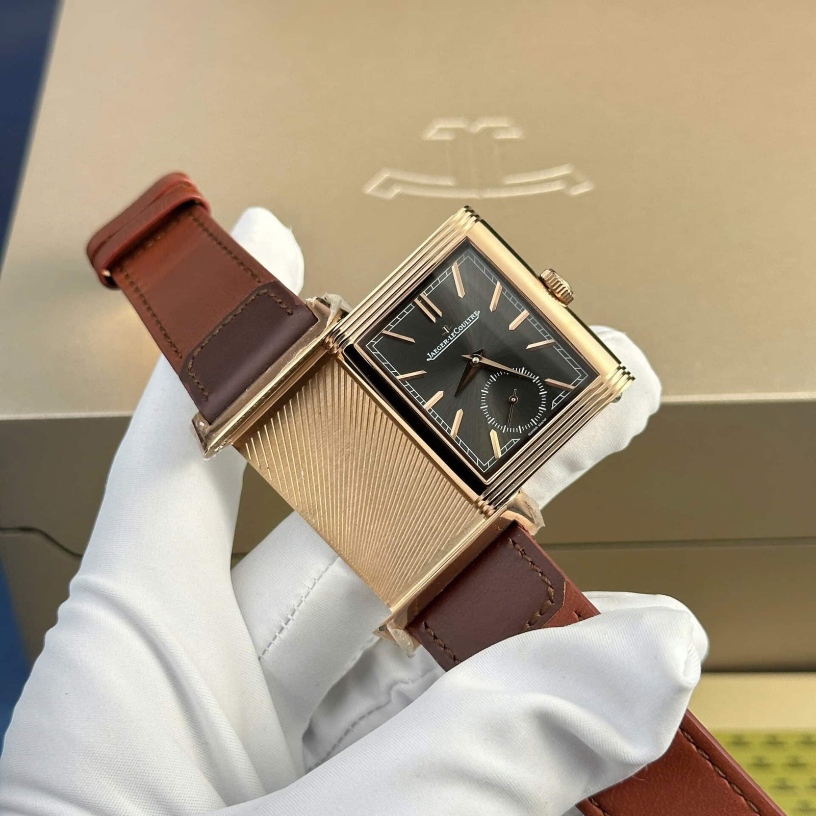 Jaeger-LeCoultre Reverso Tribute Duoface Rose Gold Q396245J Best Replica MGF 47×28.3mm - 图片 5