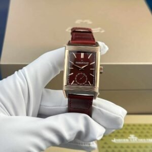 Jaeger – LeCoultre Reverso Tribute Monoface Small Seconds Q713256J Rose Gold Wine-red Dial Best Replica MGF 45.6×27.4mm