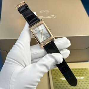 Jaeger – LeCoultre Reverso Tribute Monoface Small Seconds Q7132521 Rose Gold Silver Dial Best Replica MGF 45.6×27.4mm