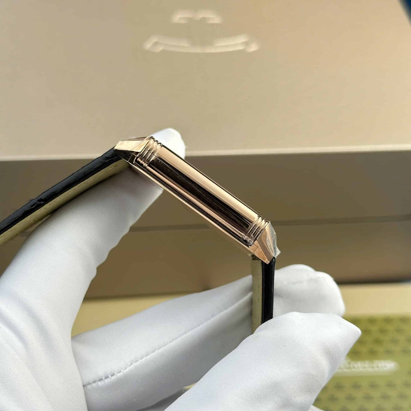 Jaeger – LeCoultre Reverso Tribute Monoface Small Seconds Q7132521 Rose Gold Silver Dial Best Replica MGF 45.6×27.4mm - 图片 6