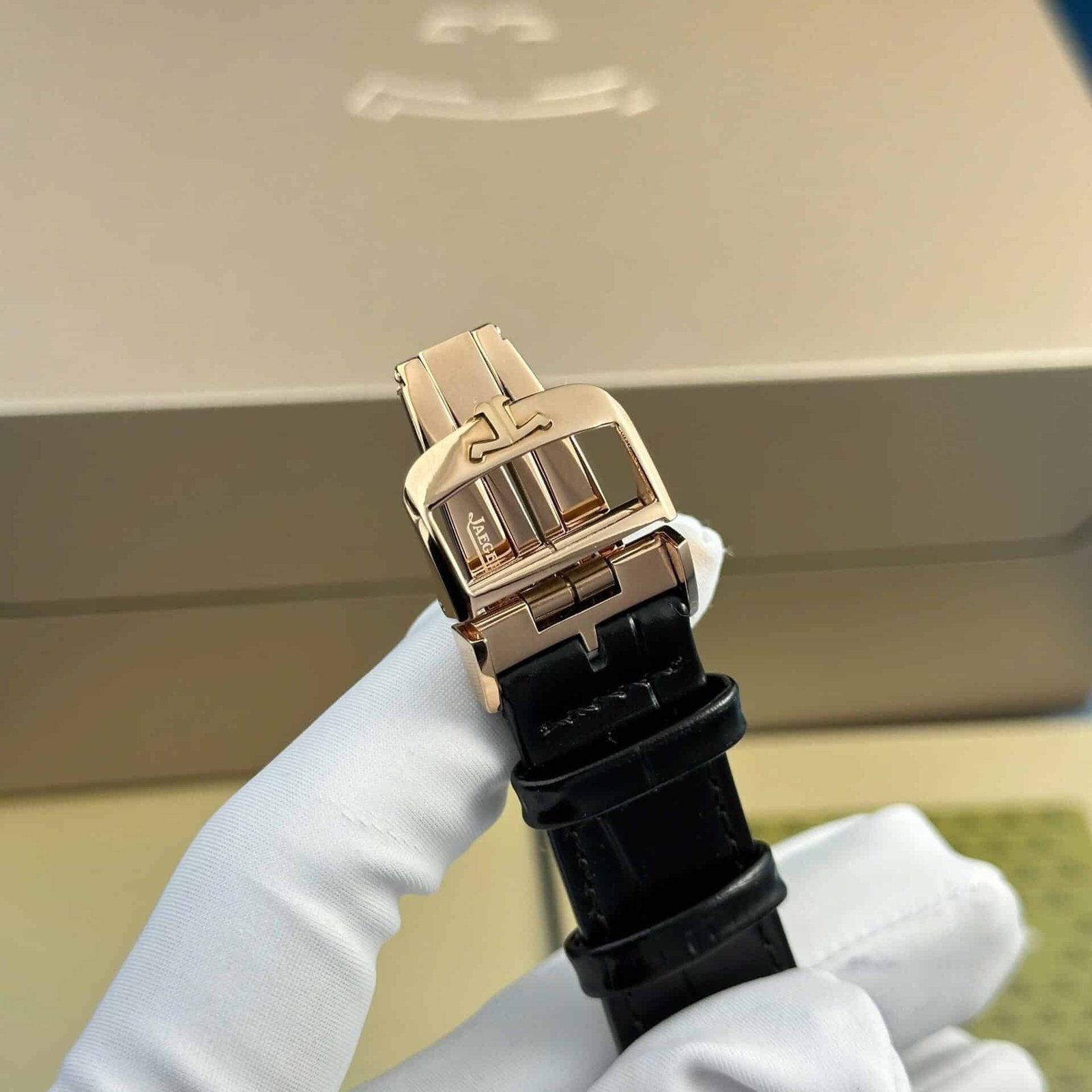 Jaeger – LeCoultre Reverso Tribute Monoface Small Seconds Q7132521 Rose Gold Silver Dial Best Replica MGF 45.6×27.4mm - 图片 9