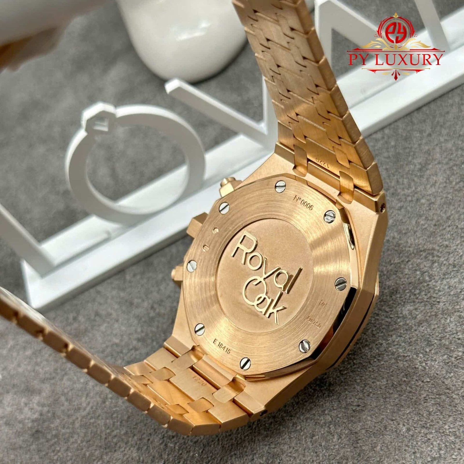 Audemars Piguet Royal Oak Chronograph 26331OR Blue Dial Custom Made 18K Solid Gold Original Calibre FP 1185 Movement 41mm - 图片 5